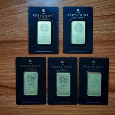 Gold Plated 1oz Bar –