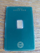Royal Mint 1g pure gold bar