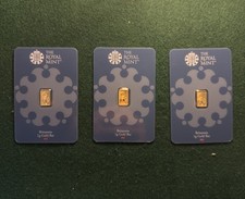 Royal Mint Britannia 1g x 3