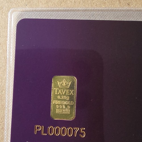 Tavex 25g gold bar 9999 - tavex, 0.25g