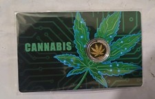1/1000 oz Gold Cannabis Coin